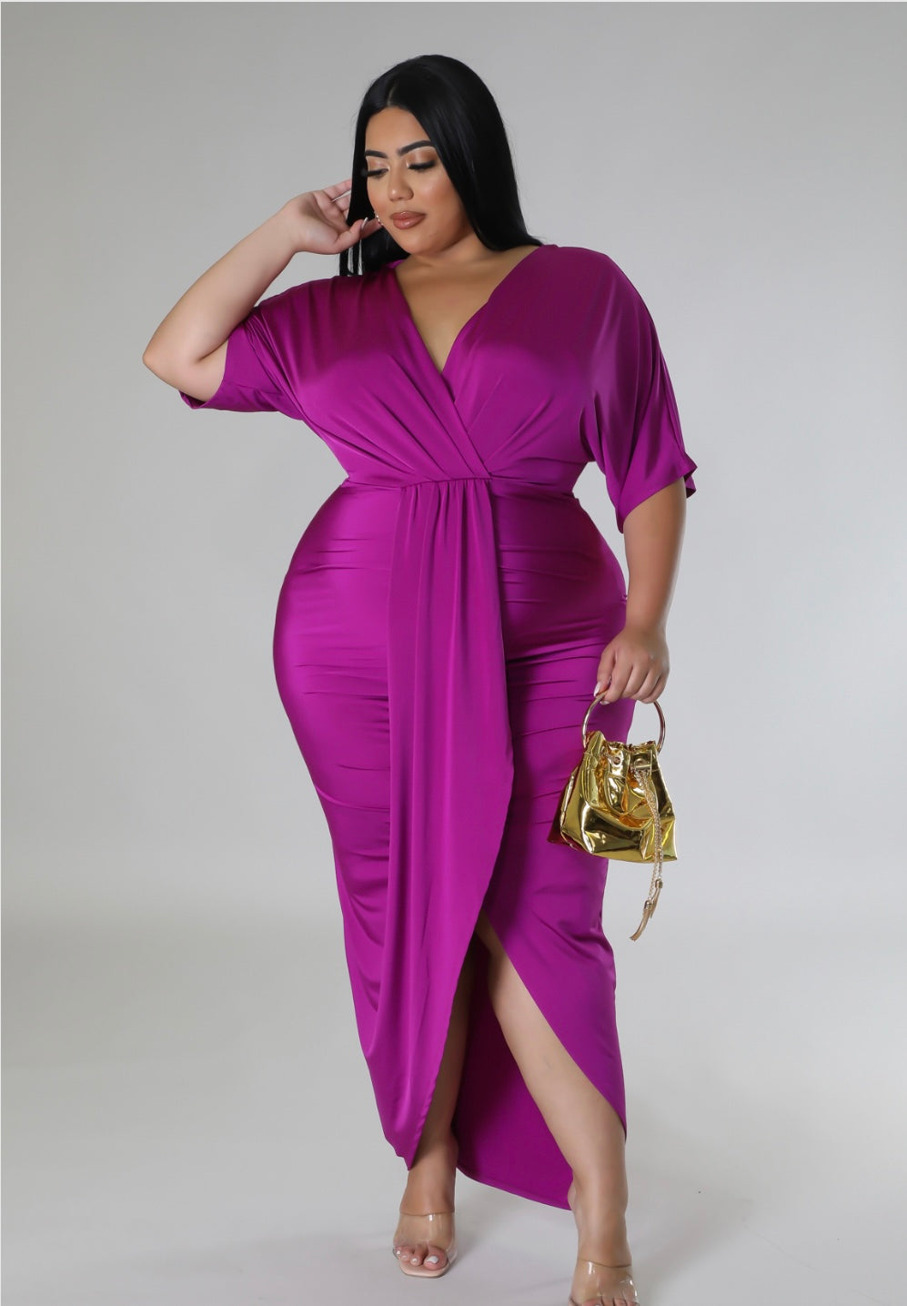 Plus size the magenta love dress