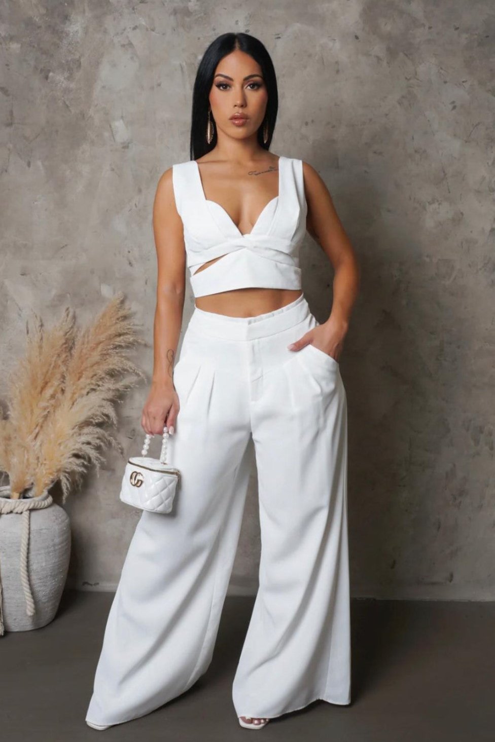 The White Event Pants Set